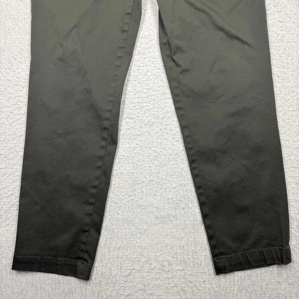 Banana Republic Aiden Slim Fit Chino Pants Olive Green Tapered Leg Men's 33x30 - Picture 3 of 13